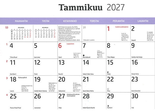 Seinäkalenteri 2027 - Image 3